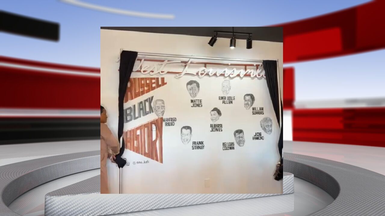 Mural honoring historic legacy of Old Walnut Street unveiled in Louisville's Russell neighborhood